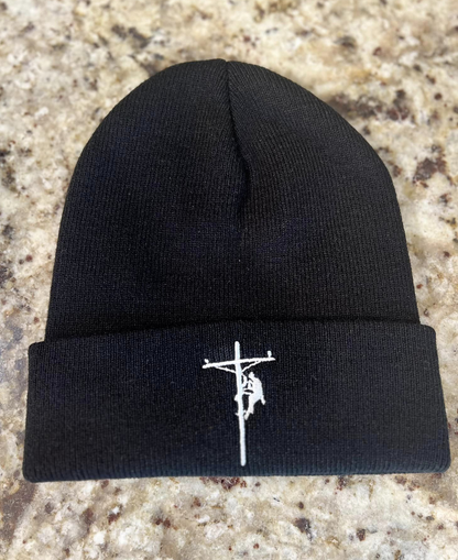 Black Lineman Beanie